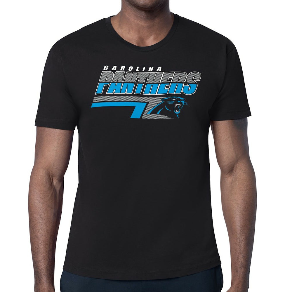 Starter Logo Push Graphic T-Shirt - Carolina Panthers T-shirts