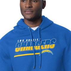 Starter Logo Push Graphic Hoodie - Los Angeles Chargers Hoodies