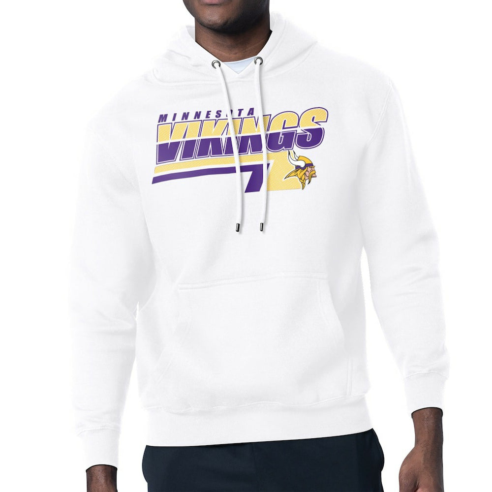 Starter Logo Push Graphic Hoodie - Minnesota Vikings Hoodies