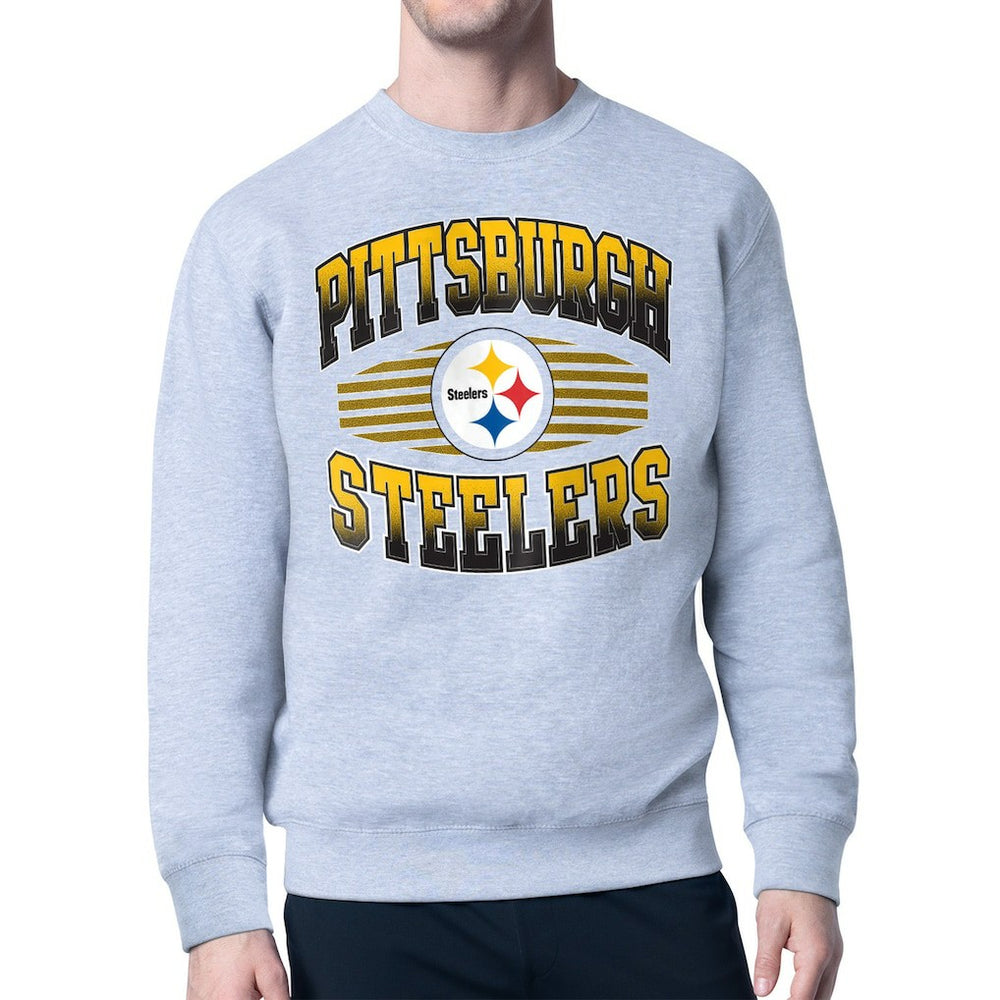 Starter Team Grit Graphic Fleece Pullover Sweatshirt - Pittsburgh Steelers Pullover