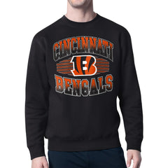 Starter Team Grit Graphic Fleece Pullover Sweatshirt - Cincinnati Bengals Pullover