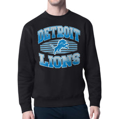 Starter Team Grit Graphic Fleece Pullover Sweatshirt - Detroit Lions Pullover