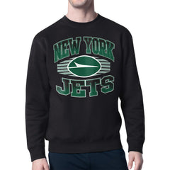 Starter Team Grit Graphic Fleece Pullover Sweatshirt - New York Jets Pullover