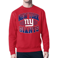 Starter Team Grit Graphic Fleece Pullover Sweatshirt - New York Giants Pullover