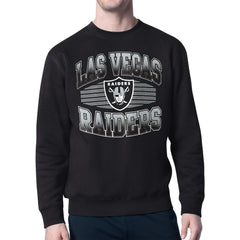 Starter Team Grit Graphic Fleece Pullover Sweatshirt - Las Vegas Raiders Pullover