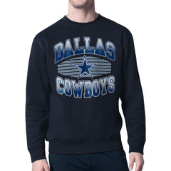 Starter Team Grit Graphic Fleece Pullover Sweatshirt - Dallas Cowboys Pullover