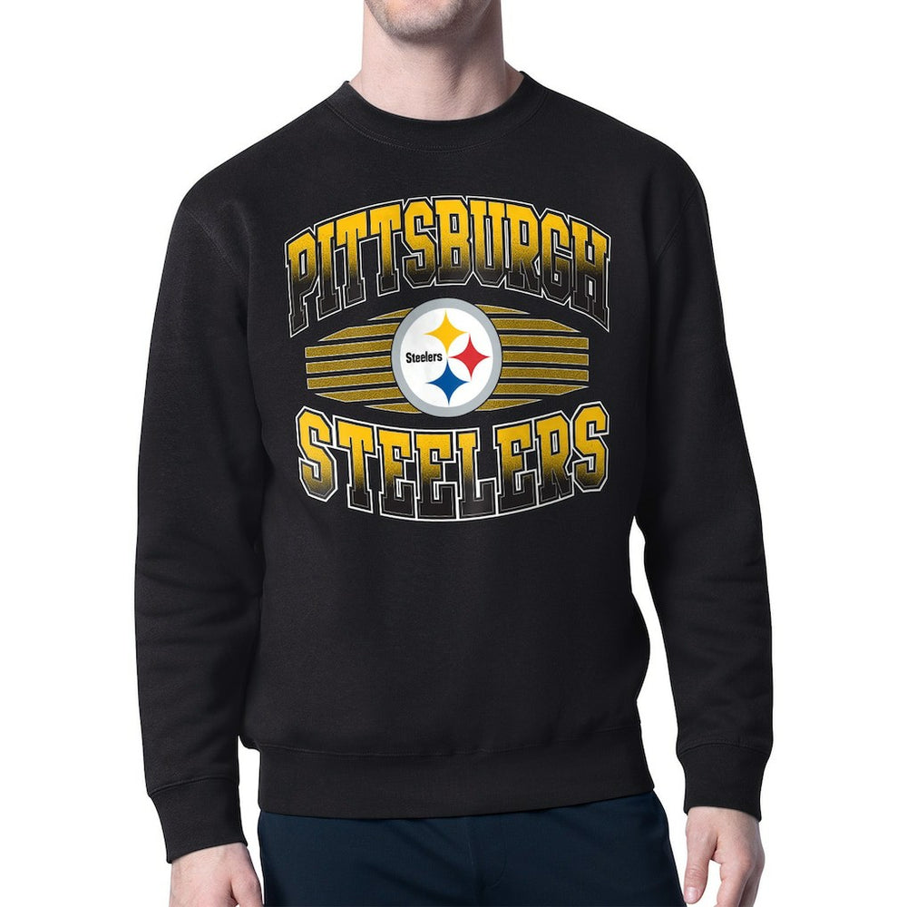 Starter Team Grit Graphic Fleece Pullover Sweatshirt - Pittsburgh Steelers Pullover