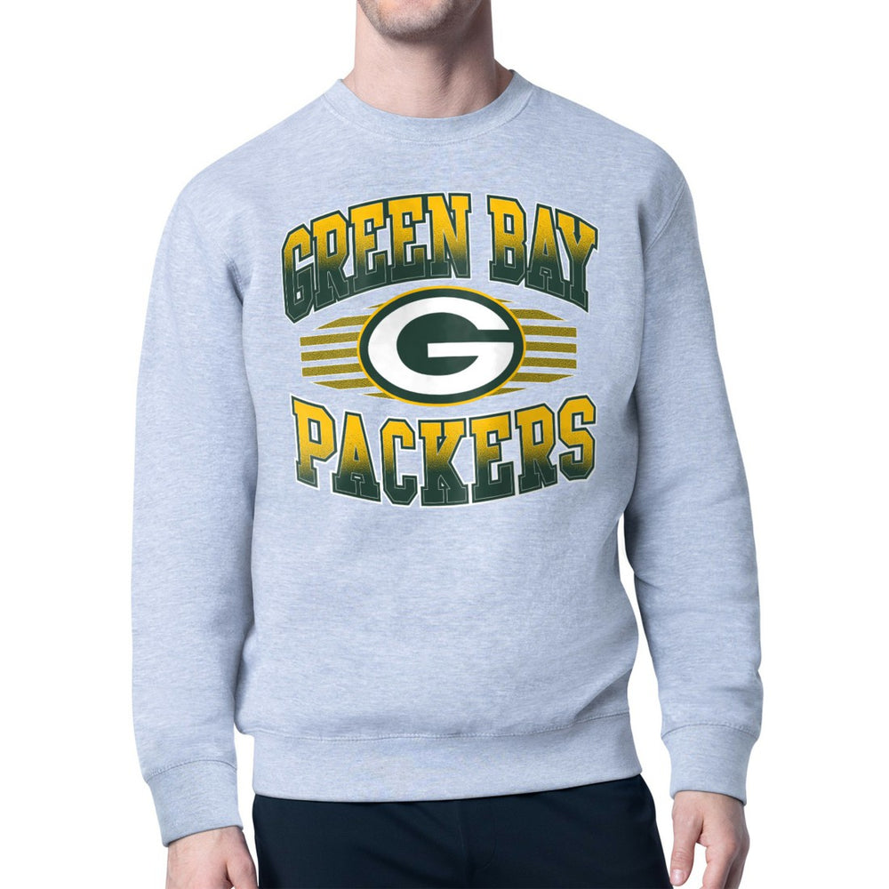 Starter Team Grit Graphic Fleece Pullover Sweatshirt - Green Bay Packers Pullover