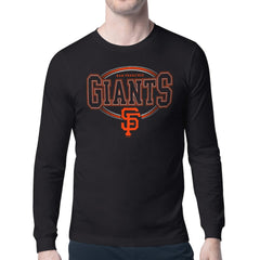 Black San Francisco Giants Starter Team Track Graphic Long Sleeve T-Shirt