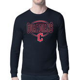 Navy Cleveland Guardians Starter Team Track Graphic Long Sleeve T-Shirt