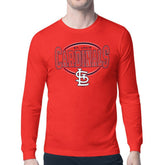 Red St. Louis Cardinals Starter Team Track Graphic Long Sleeve T-Shirt