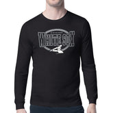Black Chicago White Sox Starter Team Track Graphic Long Sleeve T-Shirt
