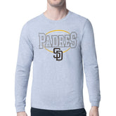 Gray San Diego Padres Starter Team Track Graphic Long Sleeve T-Shirt