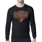 Black Baltimore Orioles Starter Team Track Graphic Long Sleeve T-Shirt