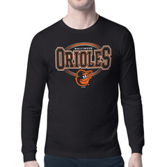 Black Baltimore Orioles Starter Team Track Graphic Long Sleeve T-Shirt