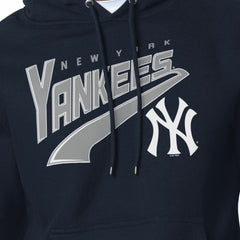 Navy New York Yankees Starter Modern Tailsweep Fleece Tri-Blend Pullover Hoodie