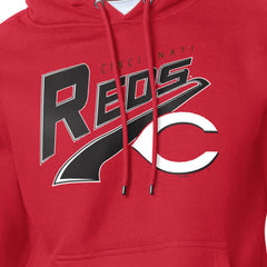 Red Cincinnati Reds Starter Modern Tailsweep Fleece Tri-Blend Pullover Hoodie