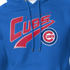 Royal Chicago Cubs Starter Modern Tailsweep Fleece Tri-Blend Pullover Hoodie