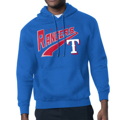 Royal Texas Rangers Starter Modern Tailsweep Fleece Tri-Blend Pullover Hoodie