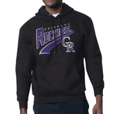 Black Colorado Rockies Starter Modern Tailsweep Fleece Tri-Blend Pullover Hoodie