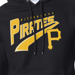 Black Pittsburgh Pirates Starter Modern Tailsweep Fleece Tri-Blend Pullover Hoodie