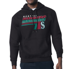 Black Seattle Mariners Starter Logo Push Graphic Hoodie