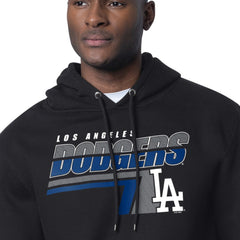 Black Los Angeles Dodgers Starter Logo Push Graphic Hoodie