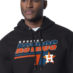 Black Houston Astros Starter Logo Push Graphic Hoodie
