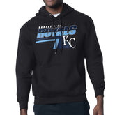 Black Kansas City Royals Starter Logo Push Graphic Hoodie