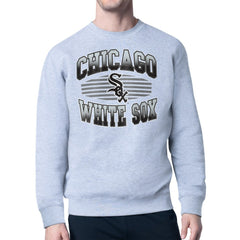Heather Gray Chicago White Sox Starter Team Grit Graphic Fleece Pullover Sweatshirt