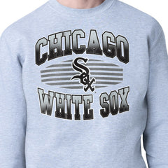 Heather Gray Chicago White Sox Starter Team Grit Graphic Fleece Pullover Sweatshirt