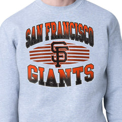 Heather Gray San Francisco Giants Starter Team Grit Graphic Fleece Pullover Sweatshirt