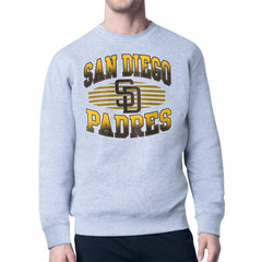 Heather Gray San Diego Padres Starter Team Grit Graphic Fleece Pullover Sweatshirt