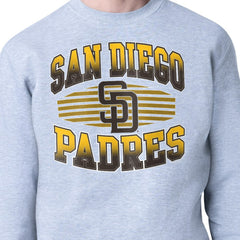 Heather Gray San Diego Padres Starter Team Grit Graphic Fleece Pullover Sweatshirt