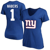 Malik Nabers Women's Plus Size Name & Number T-Shirt - New York Giants T-shirts