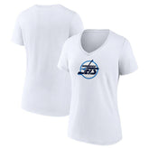NHL Winnipeg Jets Women's Primary Logo V-Neck T-Shirt