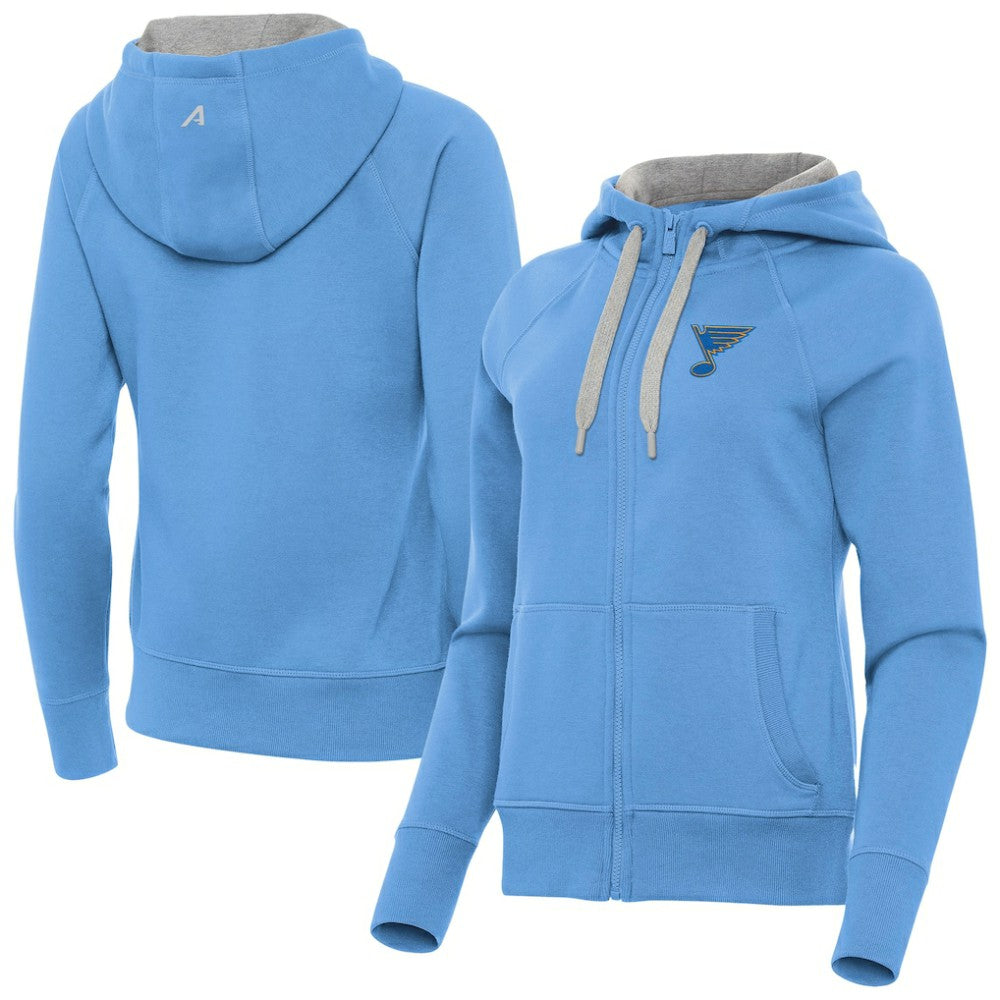 NHL St. Louis Blues Antigua Women's Victory Full-Zip Hoodie