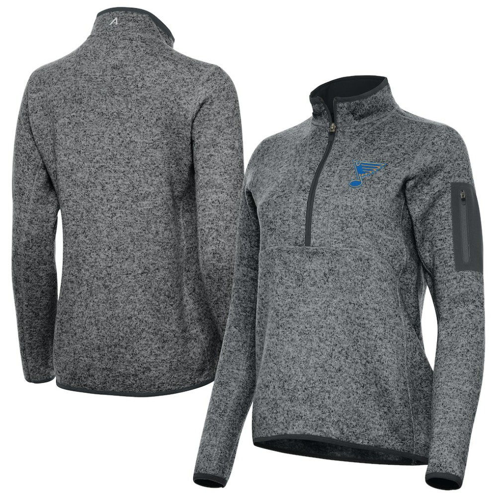 NHL St. Louis Blues Antigua Women's Fortune Half-Zip Pullover