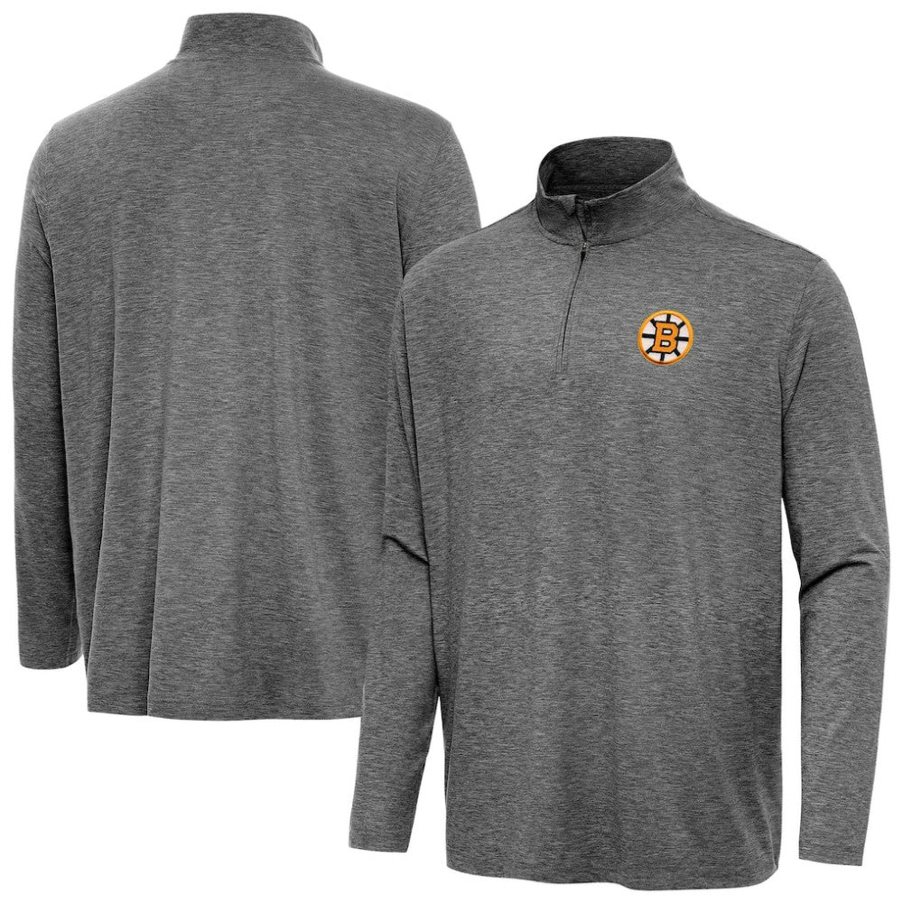 NHL Boston Bruins Antigua Hunk Lightweight Quarter-Zip Pullover