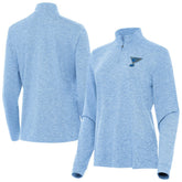 NHL St. Louis Blues Antigua Mentor Long Sleeve Quarter-Zip Mock Polo