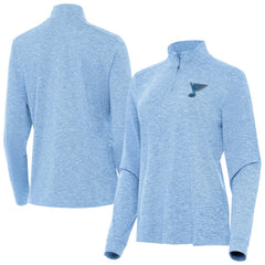 NHL St. Louis Blues Antigua Mentor Long Sleeve Quarter-Zip Mock Polo
