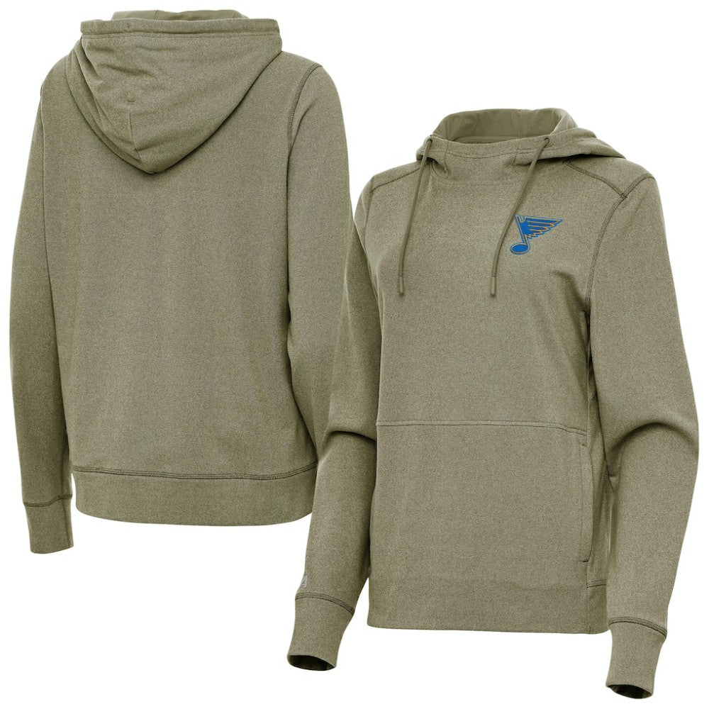 NHL St. Louis Blues Antigua Women's Justice Pullover Hoodie