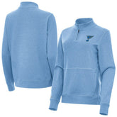 NHL St. Louis Blues Antigua Women's Crush Quarter-Zip Pullover