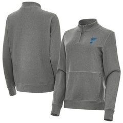 NHL St. Louis Blues Antigua Women's Crush Quarter-Zip Pullover