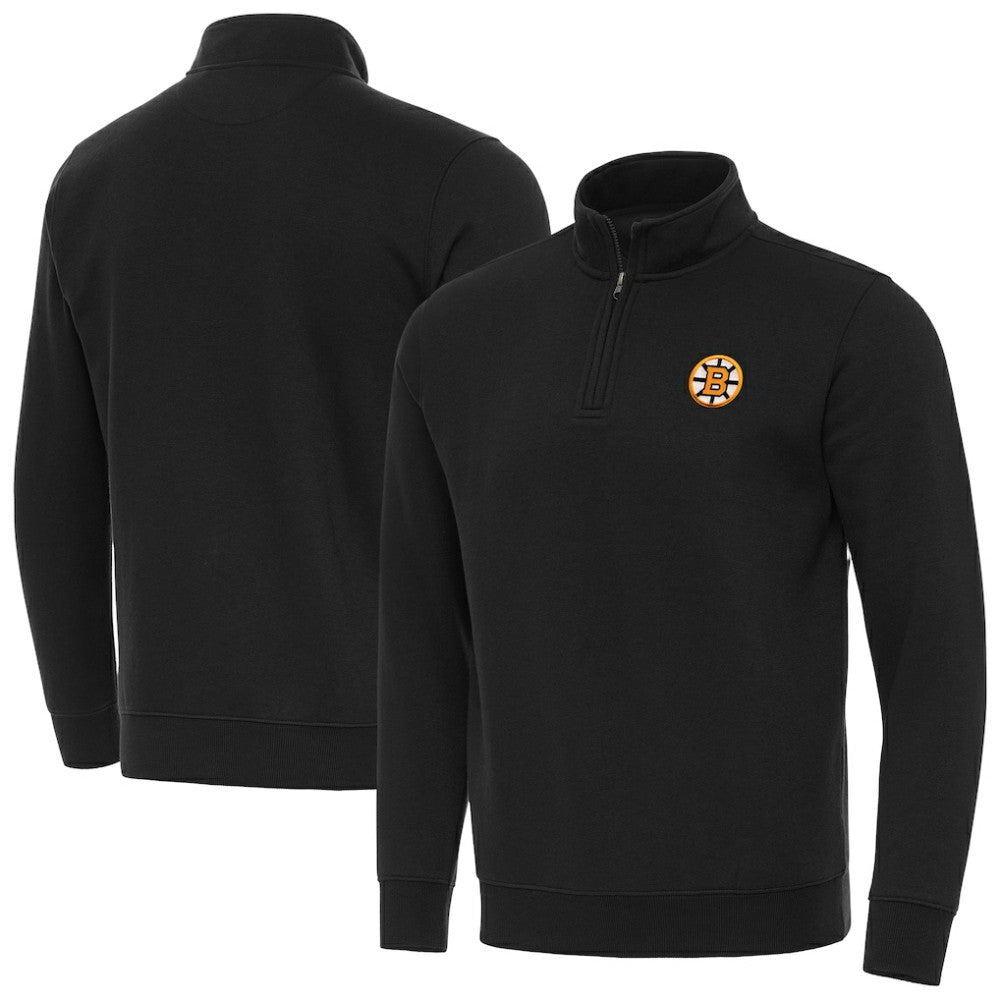 NHL Boston Bruins Antigua Victory Quarter-Zip Pullover Top