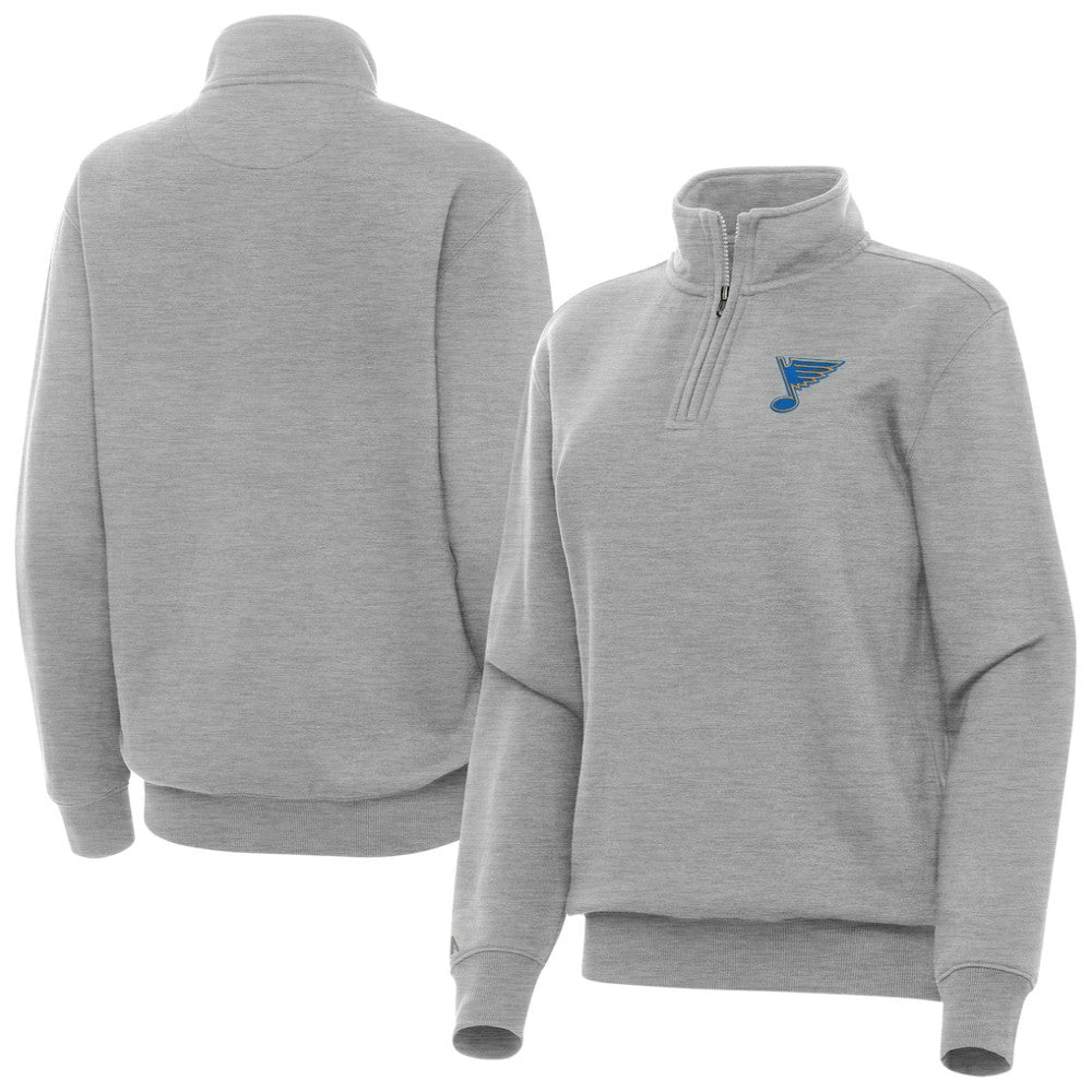 NHL St. Louis Blues Antigua Women's Victory Quarter-Zip Pullover Top