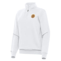 NHL Boston Bruins Antigua Women's Victory Quarter-Zip Pullover Top