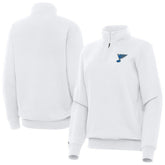 NHL St. Louis Blues Antigua Women's Victory Quarter-Zip Pullover Top