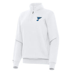 NHL St. Louis Blues Antigua Women's Victory Quarter-Zip Pullover Top