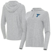 NHL St. Louis Blues Antigua Women's Daybreak Quarter-Zip Hoodie